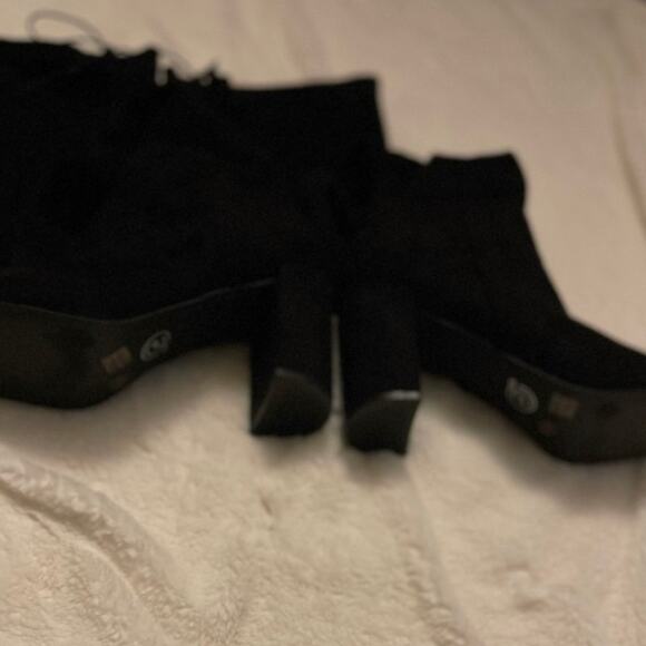 Chinese Laundry King Black Over the Knee Boots size 8.5 - Picture 7 of 7